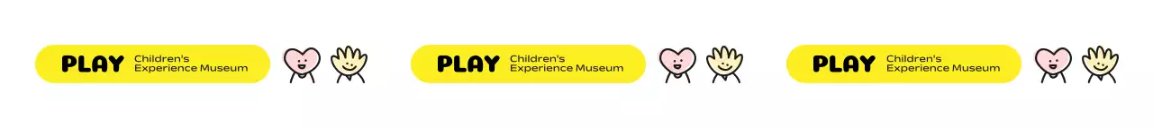 노랑색과 일러스트 캐릭터가 있는 귀여운 느낌의 어린이 체험 박물관