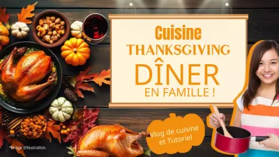 Recette classique de dîner de Thanksgiving au marron et à l'orange