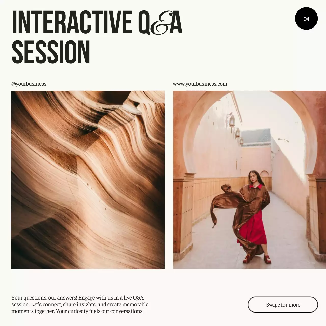 Beige Modern Follower Promotion Social Media Post