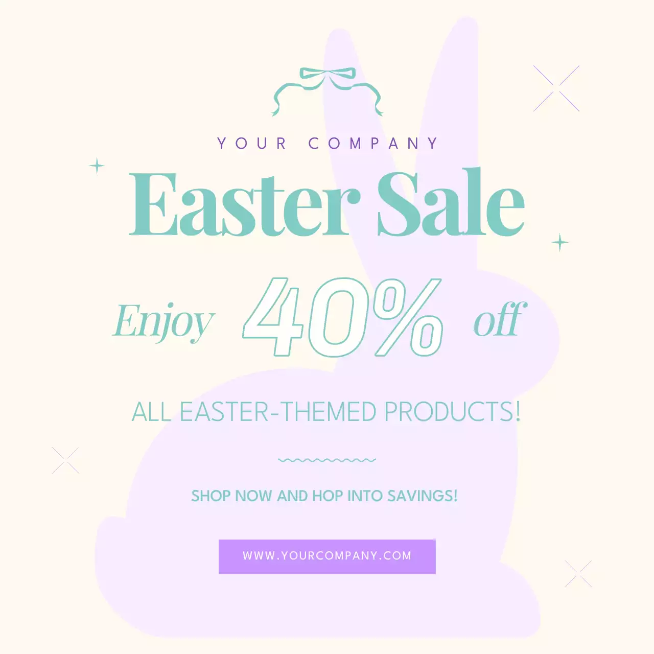 Beige Elegant Easter Promotion Instagram Post