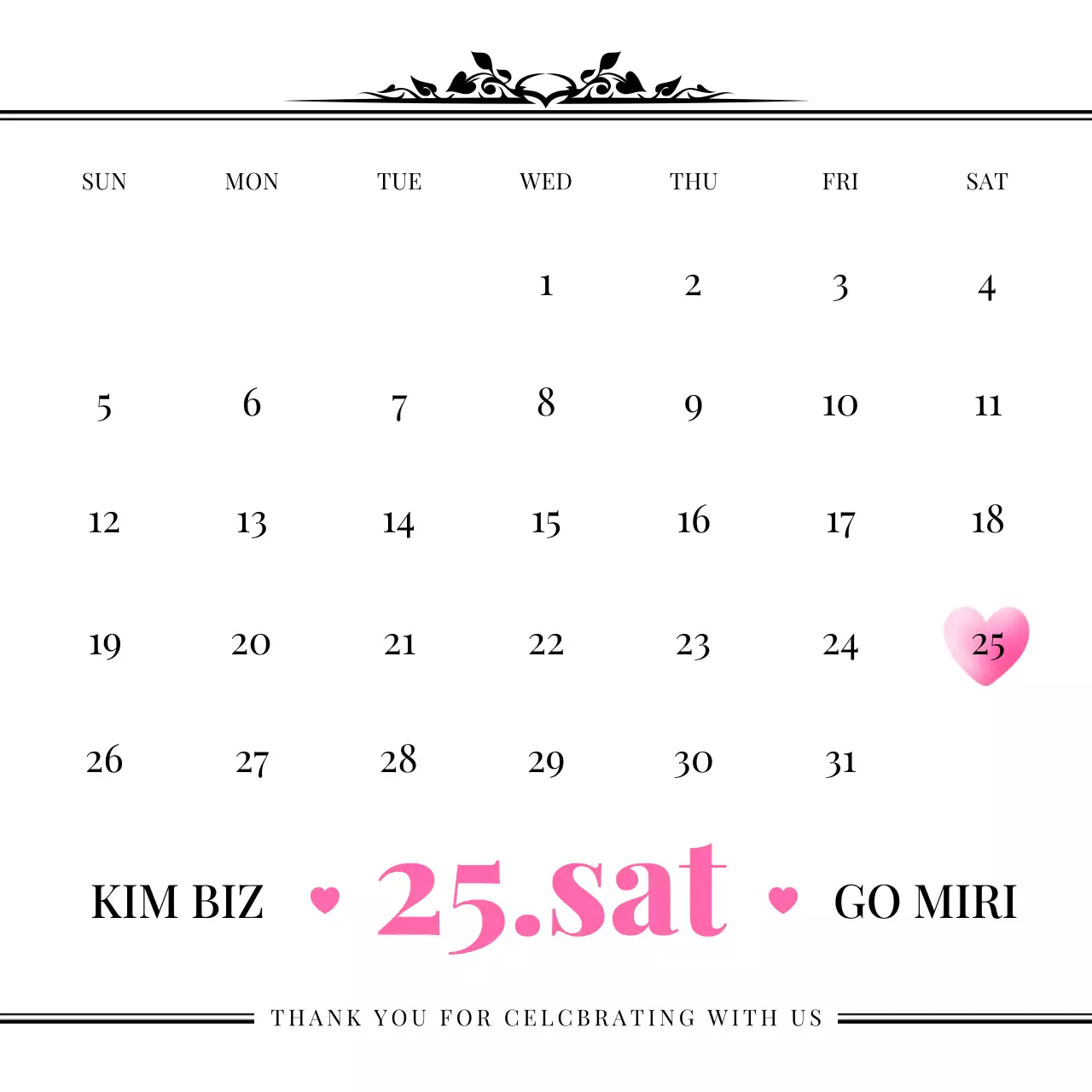 白 シンプル カレンダー 予定表 Instagram投稿