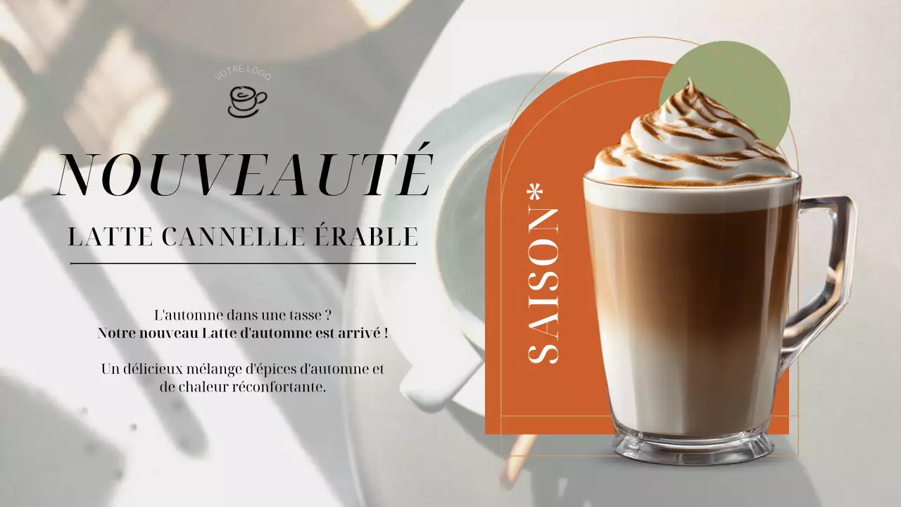 Planificateur publicitaire Vert et Orange Elegant Shop