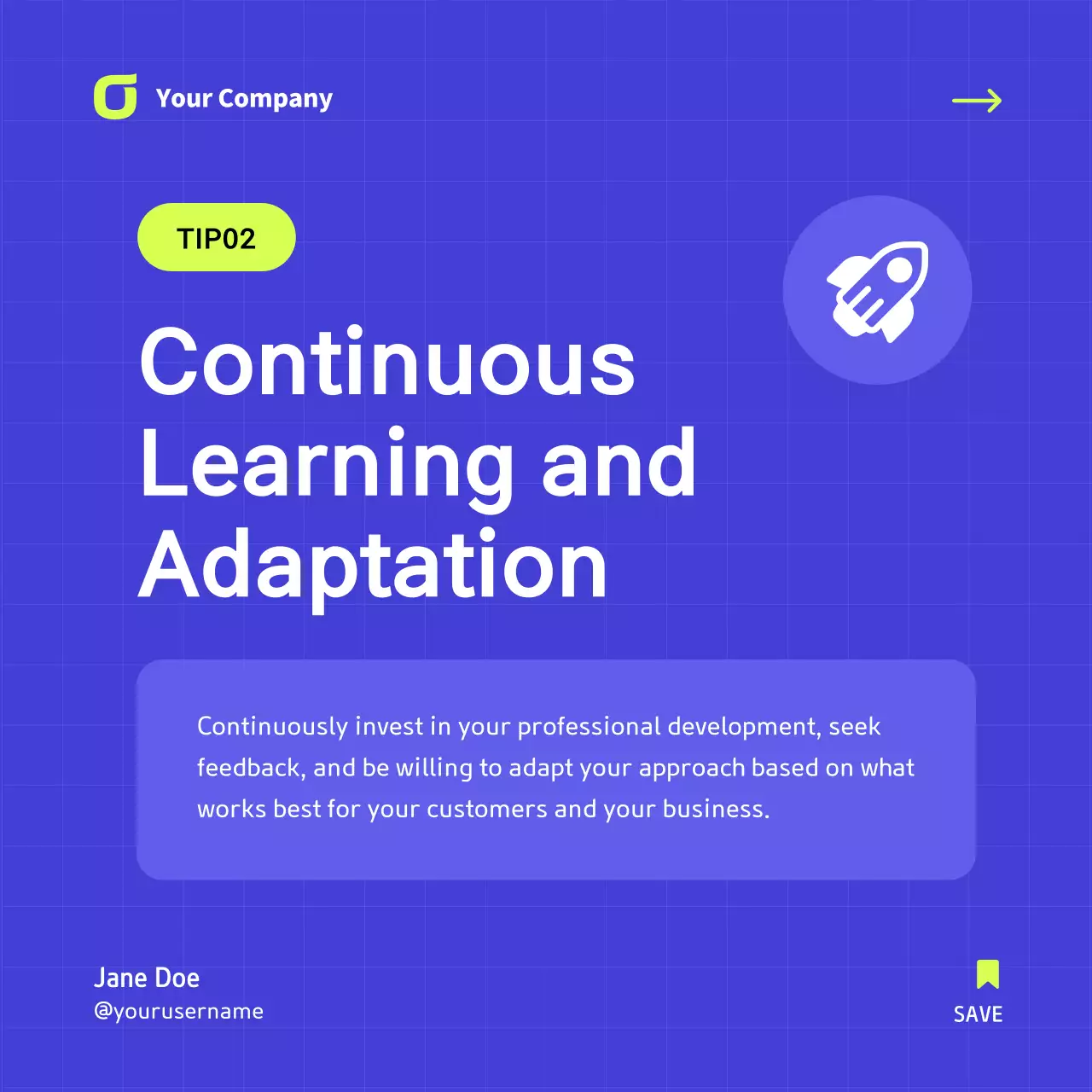 Blue Modern Sales Guide Social Media Post