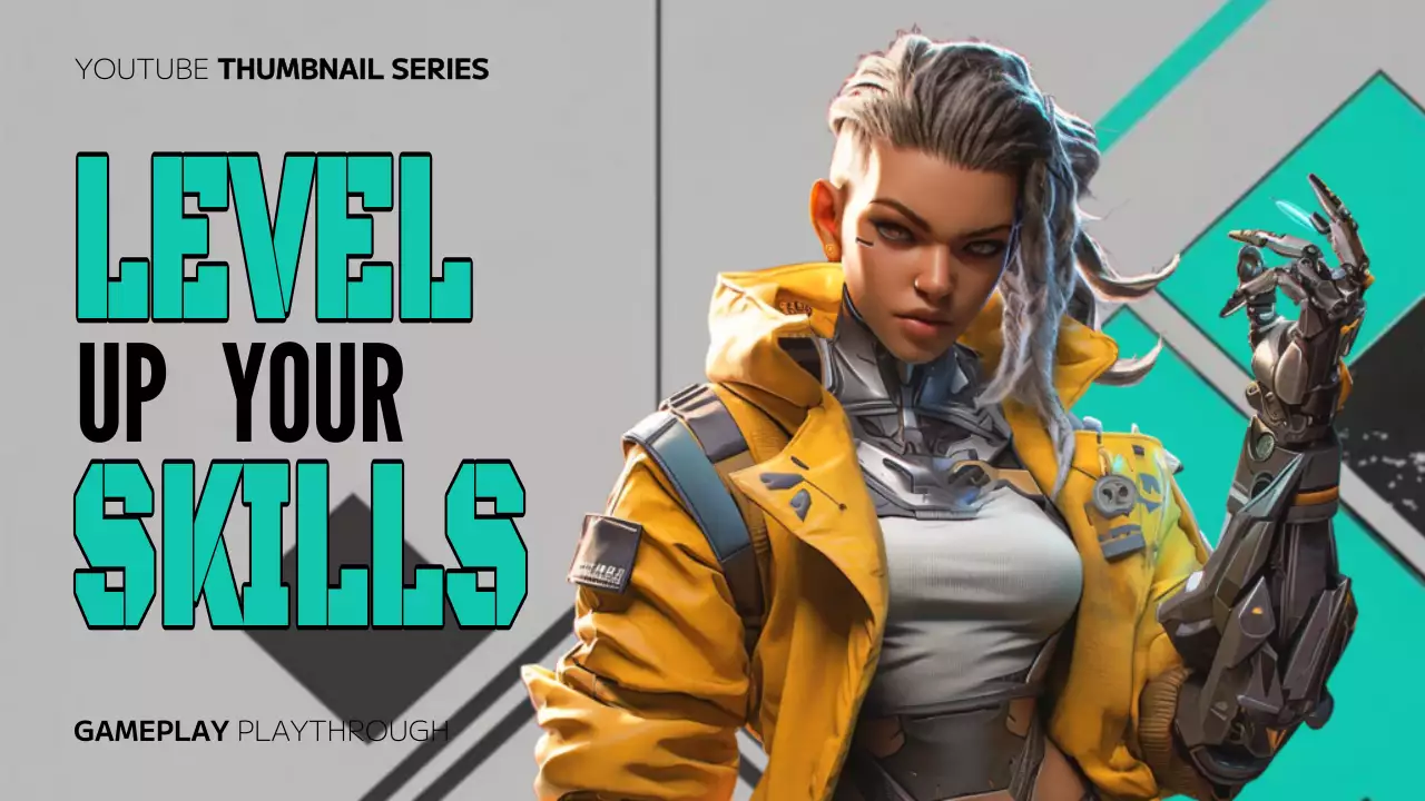 Yellow Cyber Gameplay Promotion YouTube Thumbnail