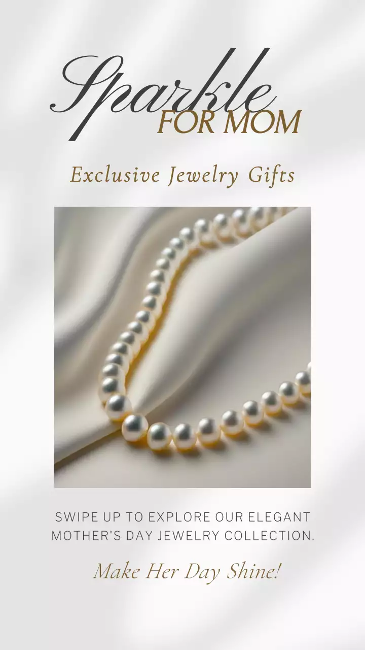 White Elegant Jewelry Promotion Instagram Post