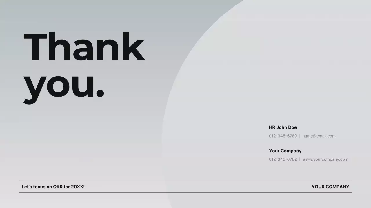 회색 모던 비즈니스 템플릿 프레젠테이션