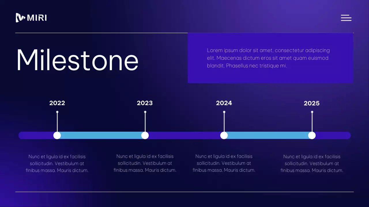 보라색과 흰색의 모던한 전문 비즈니스 프로필 자료