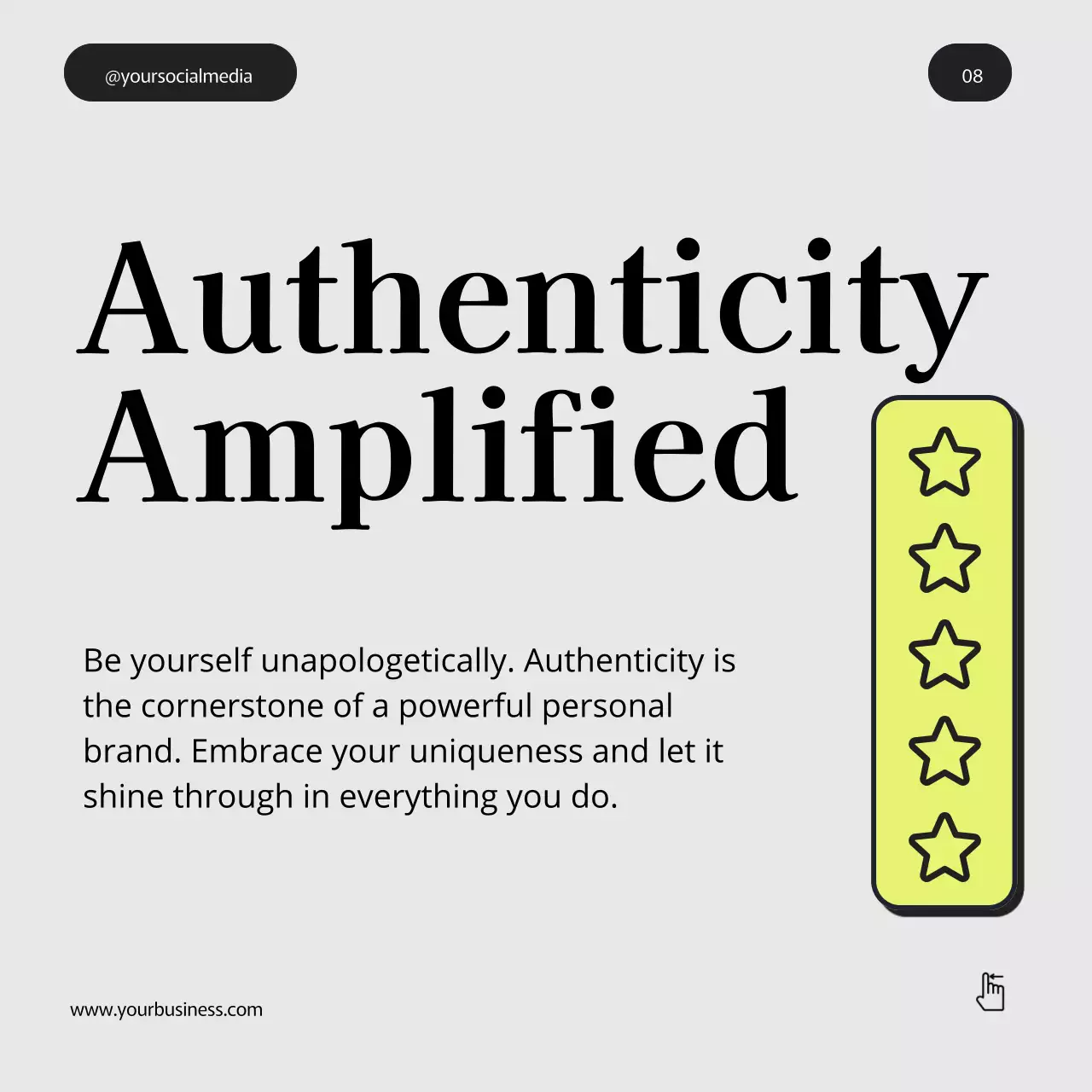 Yellow Professional Branding Guide Social Media Post