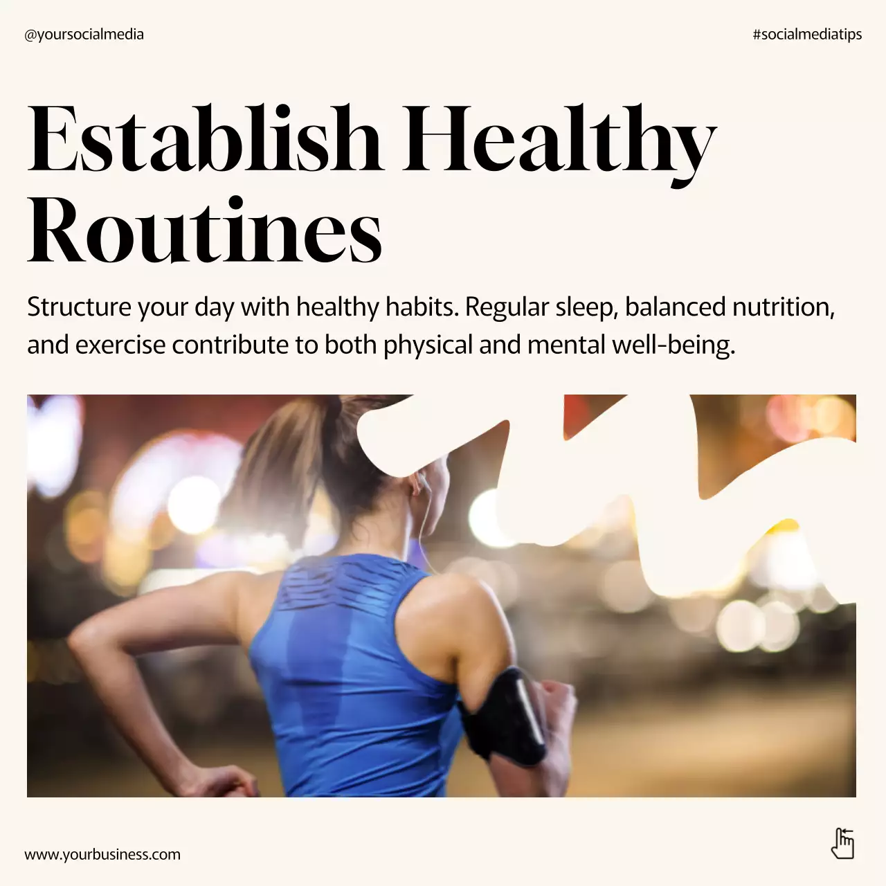 Beige Minimal Wellness Guide Social Media Post