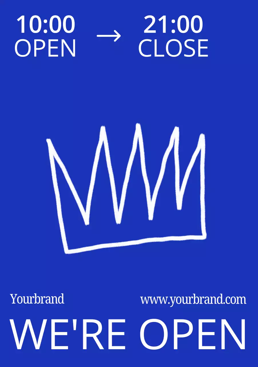 우리는 오픈 블루 심플 바이브런트