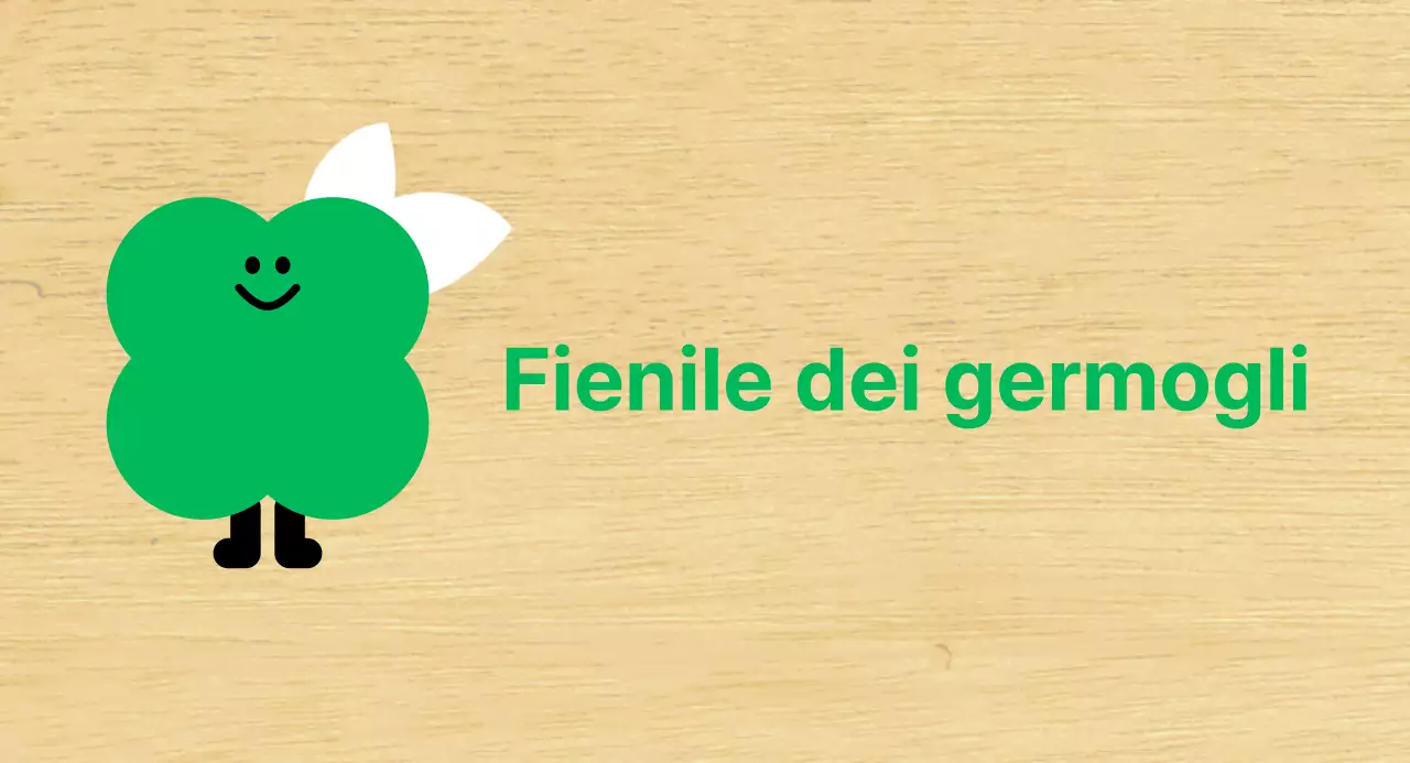 Pianta verde carattere carino classe Kindergarten