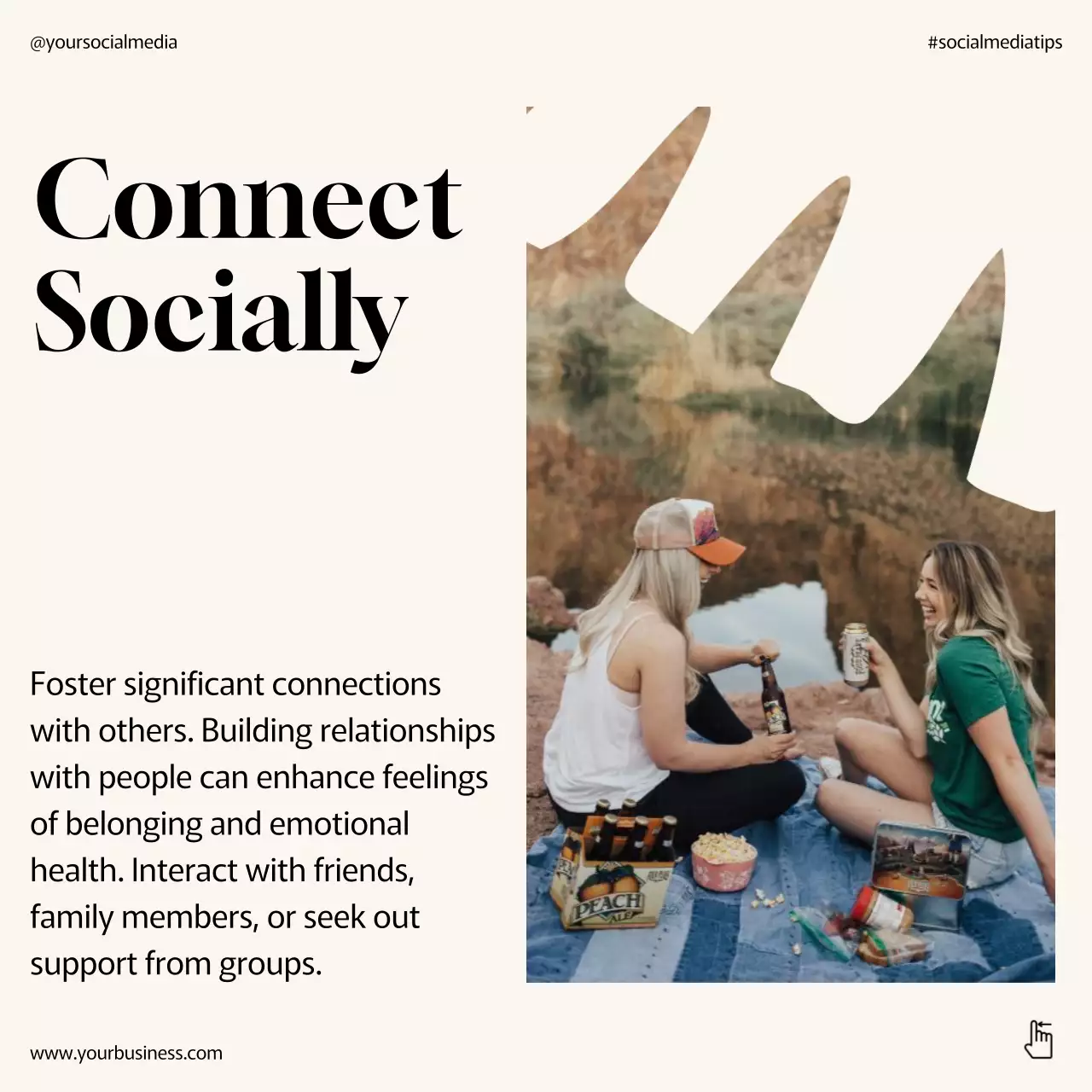 Beige Minimal Wellness Guide Social Media Post