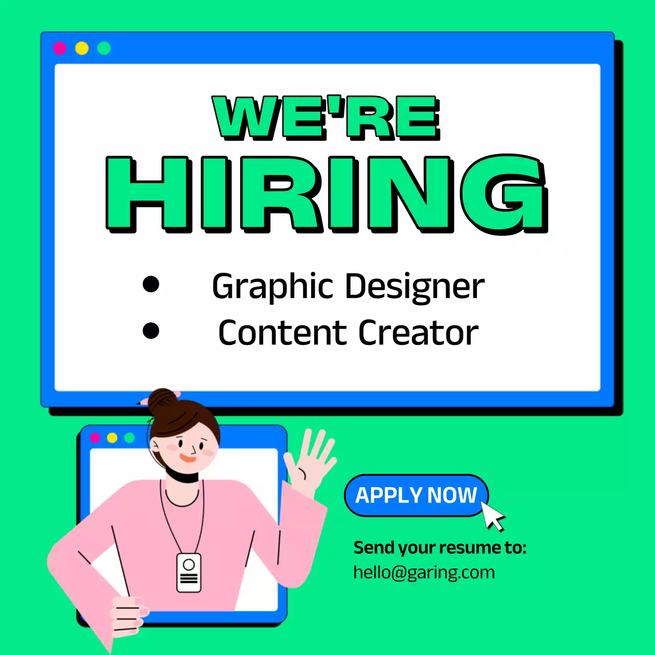 컬러풀 일러스트레이터 채용 및 소셜 포스트 모집 안내