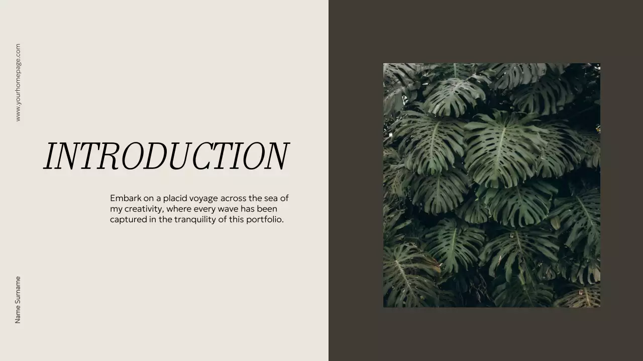 Beige Minimal Portfolio Resume Presentation