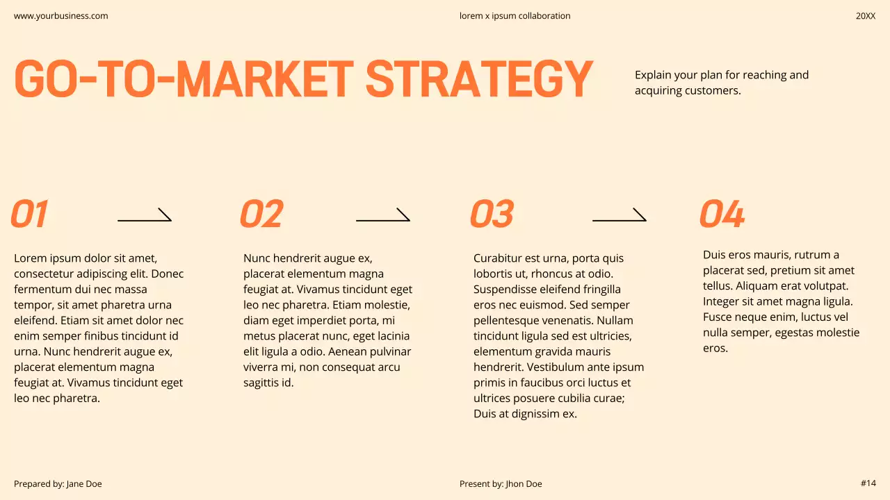 Orange Modern Business Pitch Presentation