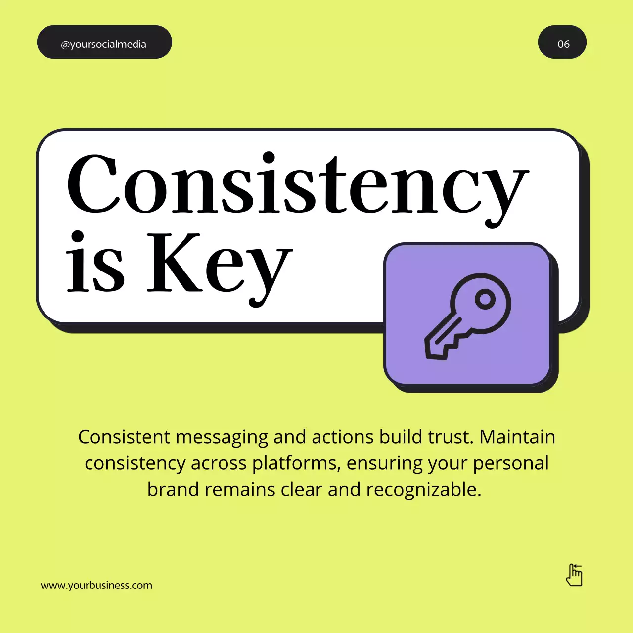 Yellow Professional Branding Guide Social Media Post