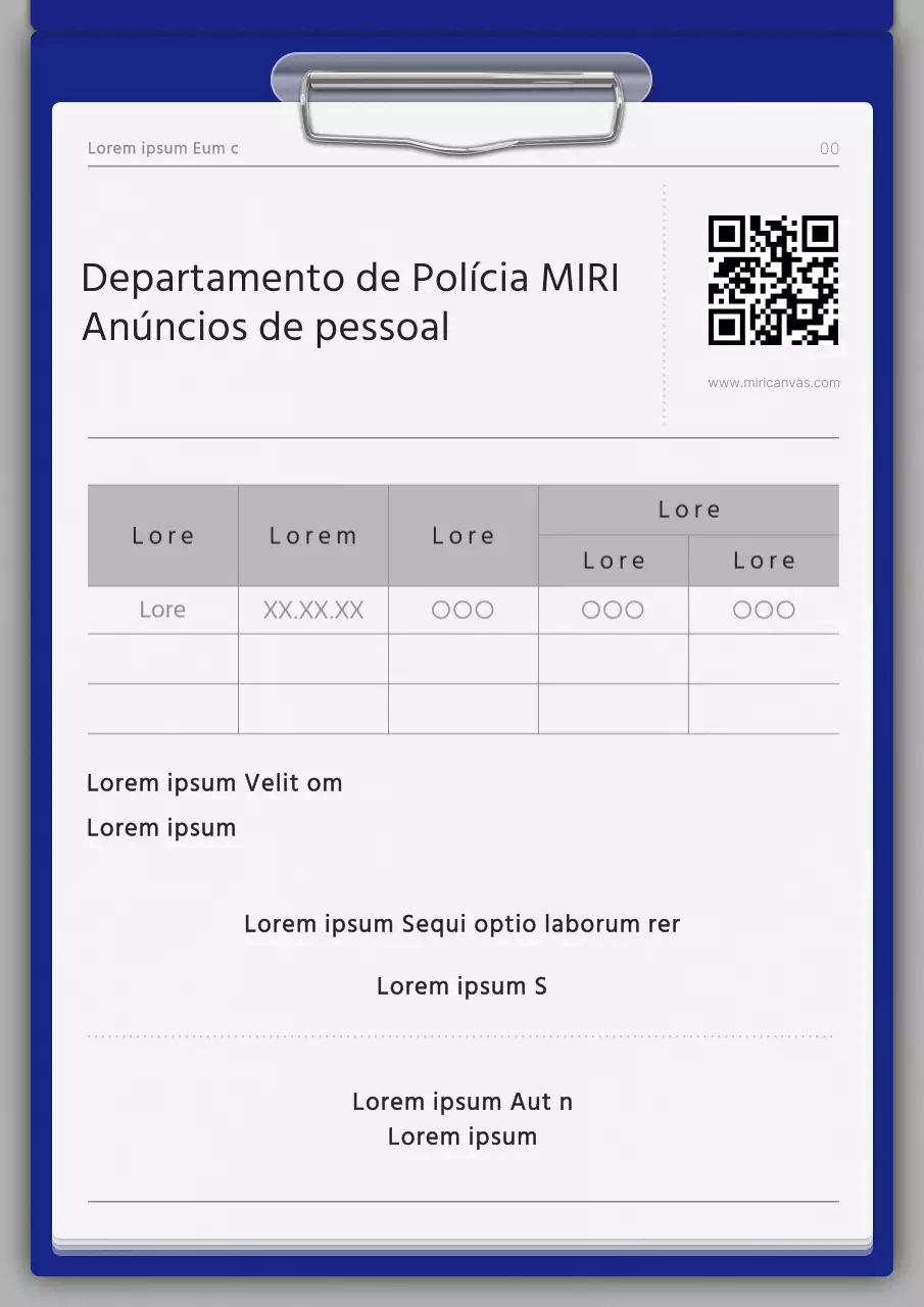 Um guia para anúncios públicos modernos em azul e preto