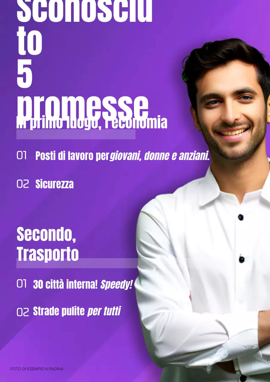 Una semplice campagna elettorale viola