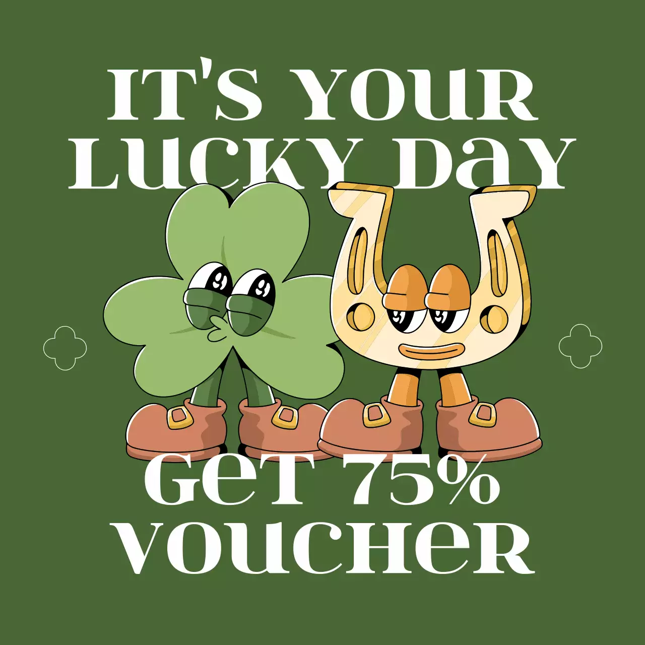 Green Comic Voucher Promotion Social Media Post