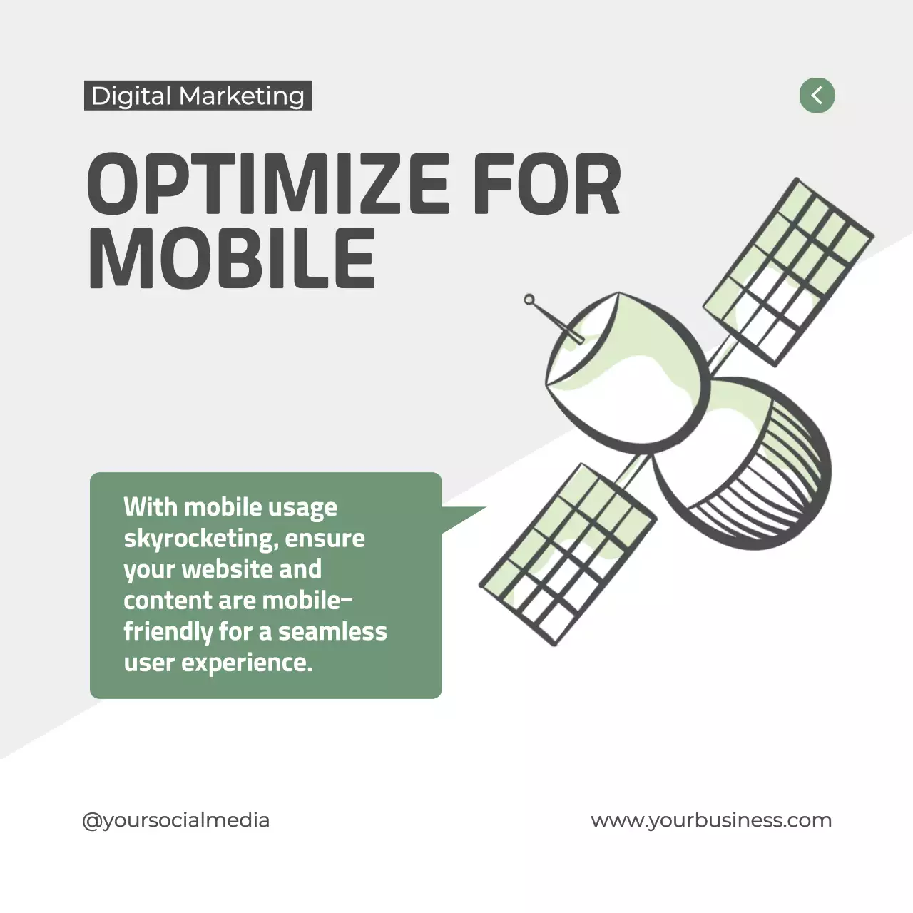 Green Modern Digital Marketing Guide Social Media Post