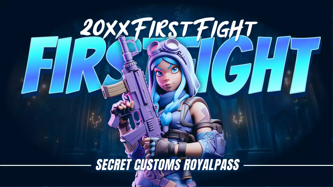 Thumbnail YouTube Promosi Blue Cyber ​​Gaming