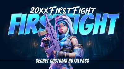 Blue Cyber Gaming Promotion YouTube Thumbnail