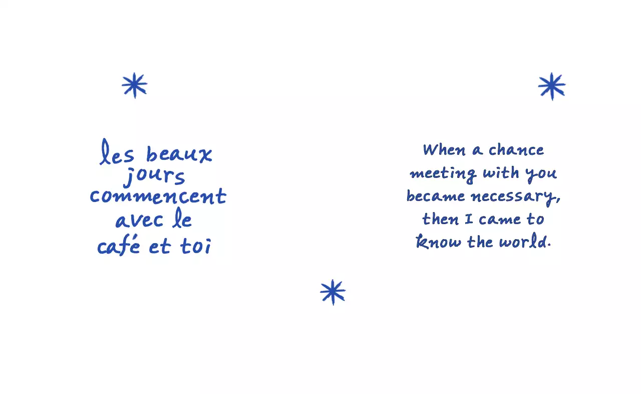 필기체 텍스트와 손그림이 있는 빈티지한 느낌의 굿즈