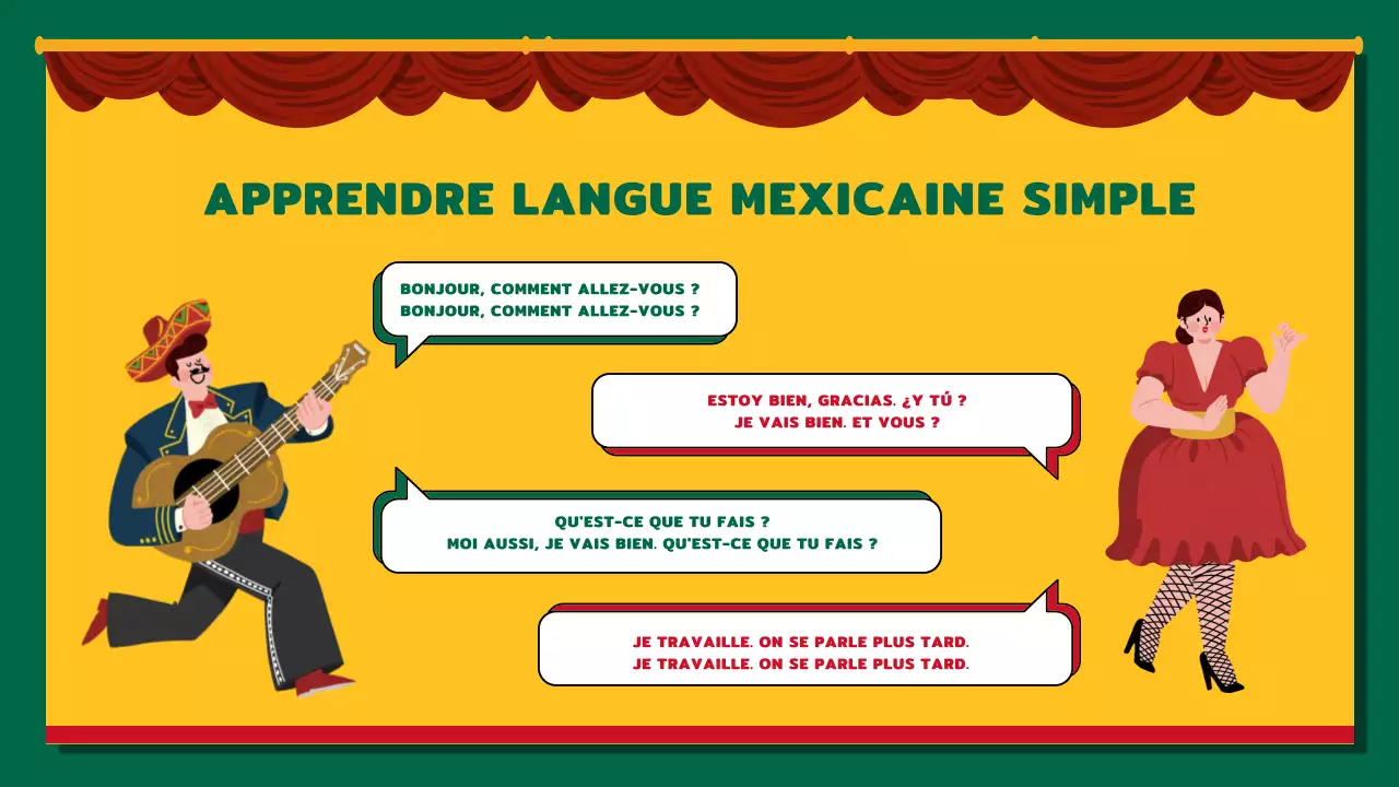 Kitsch jaune et rouge Introduction au Mexique