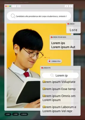 Promuovere un'elezione moderna del governo studentesco in giallo e nero