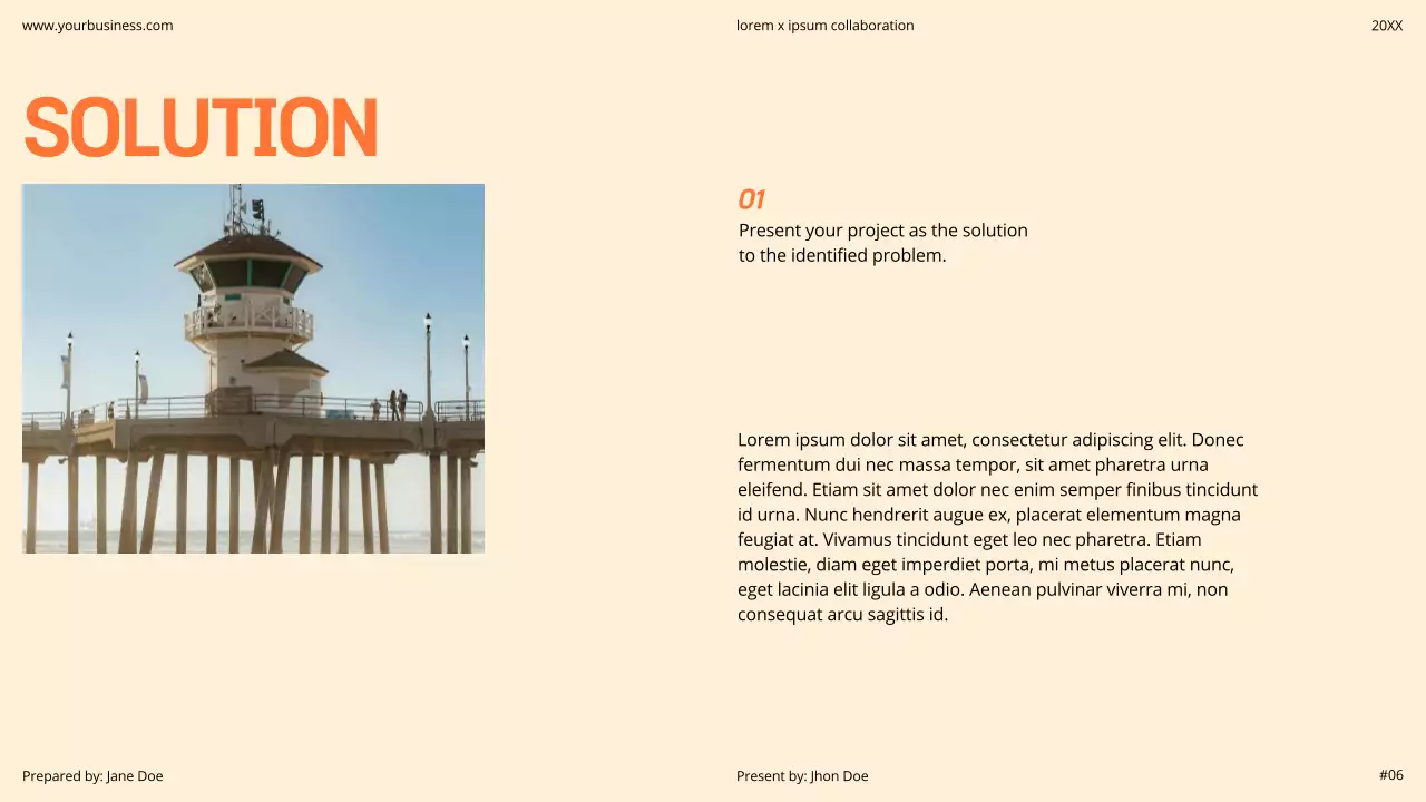 Orange Modern Business Pitch Presentation