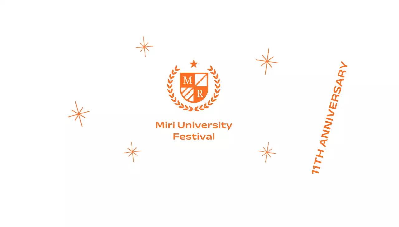 월계수가 있는 학교 로고와 반짝이가 있는 학교 기념 축제