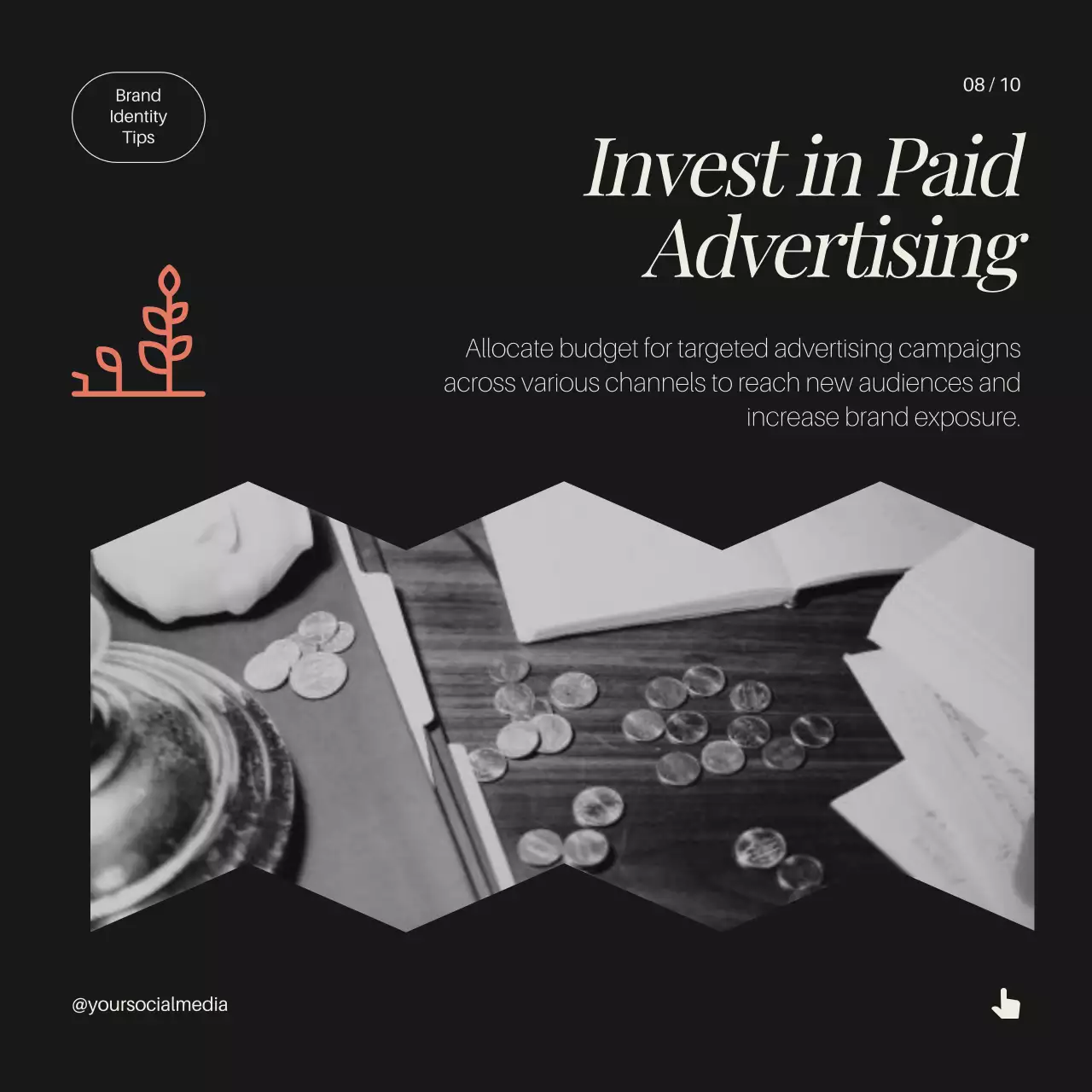 Black Elegant Brand Guide Social Media Post