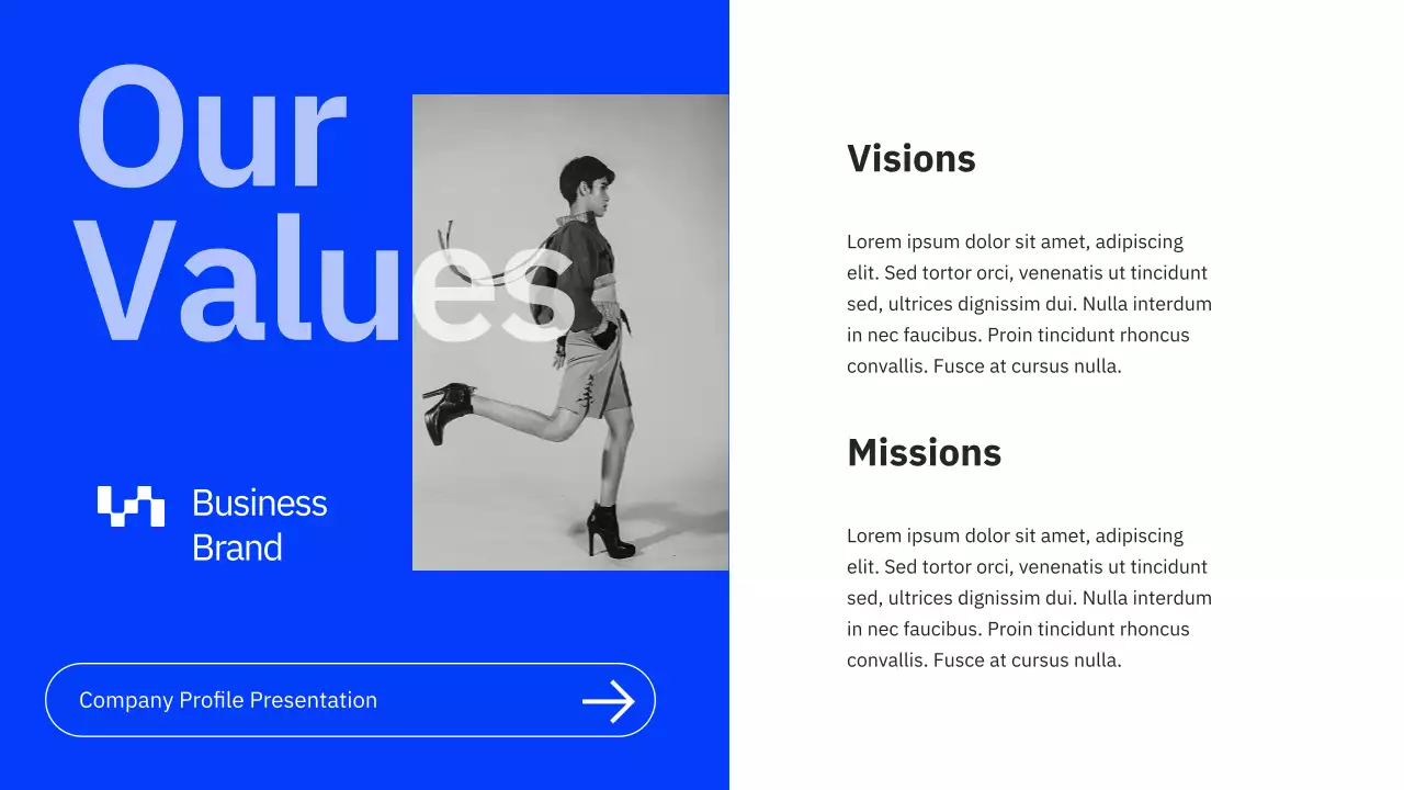 Blue Modern Company Profile Presentation