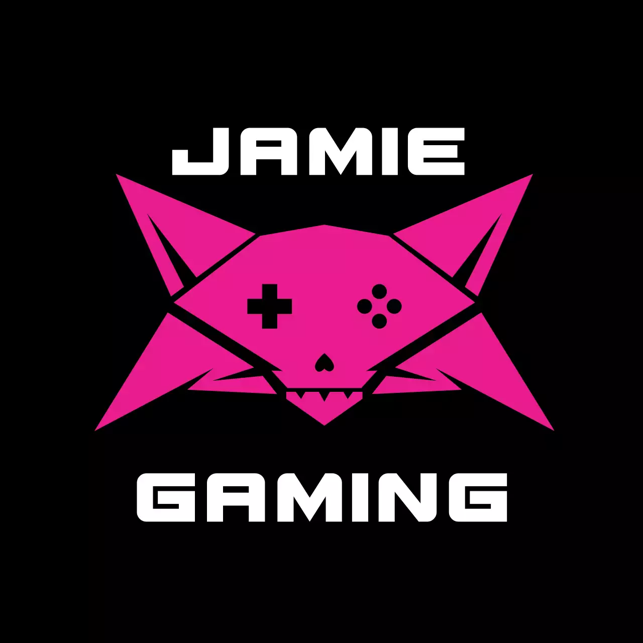Pink Modern Gaming Logo YouTube Thumbnail
