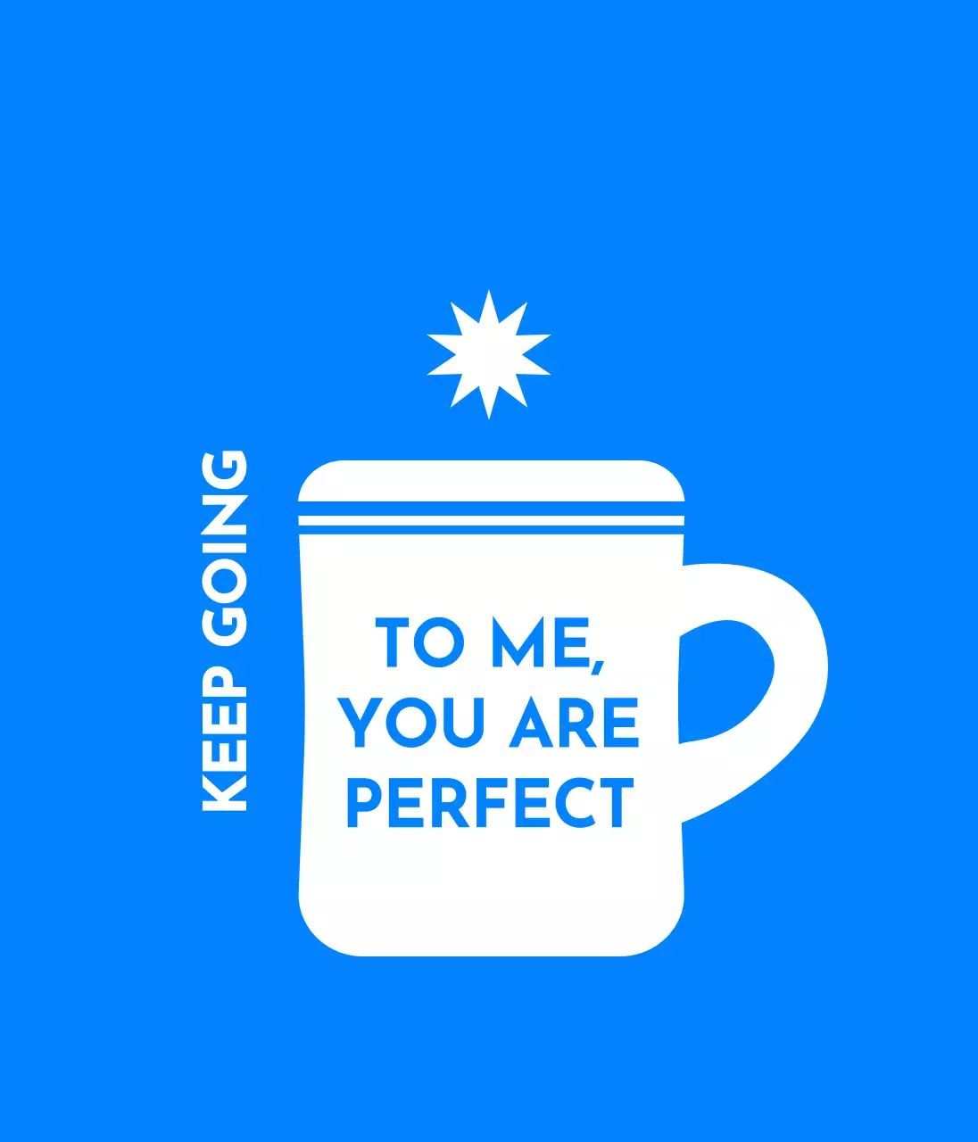 컵 일러스트가 인상적인 문구 디자인