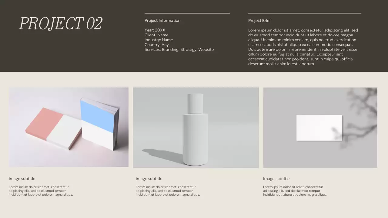 Beige Minimal Portfolio Resume Presentation