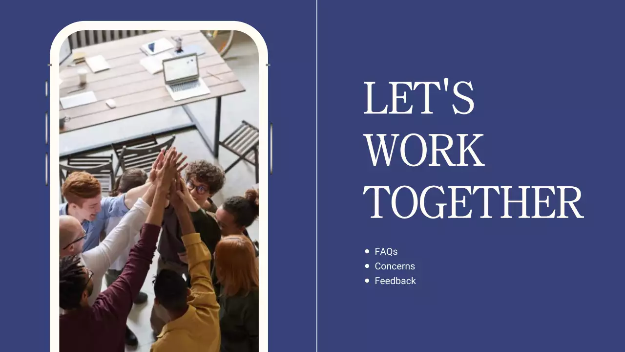 베이지 및 블루 심플 마케팅 보고서 전략