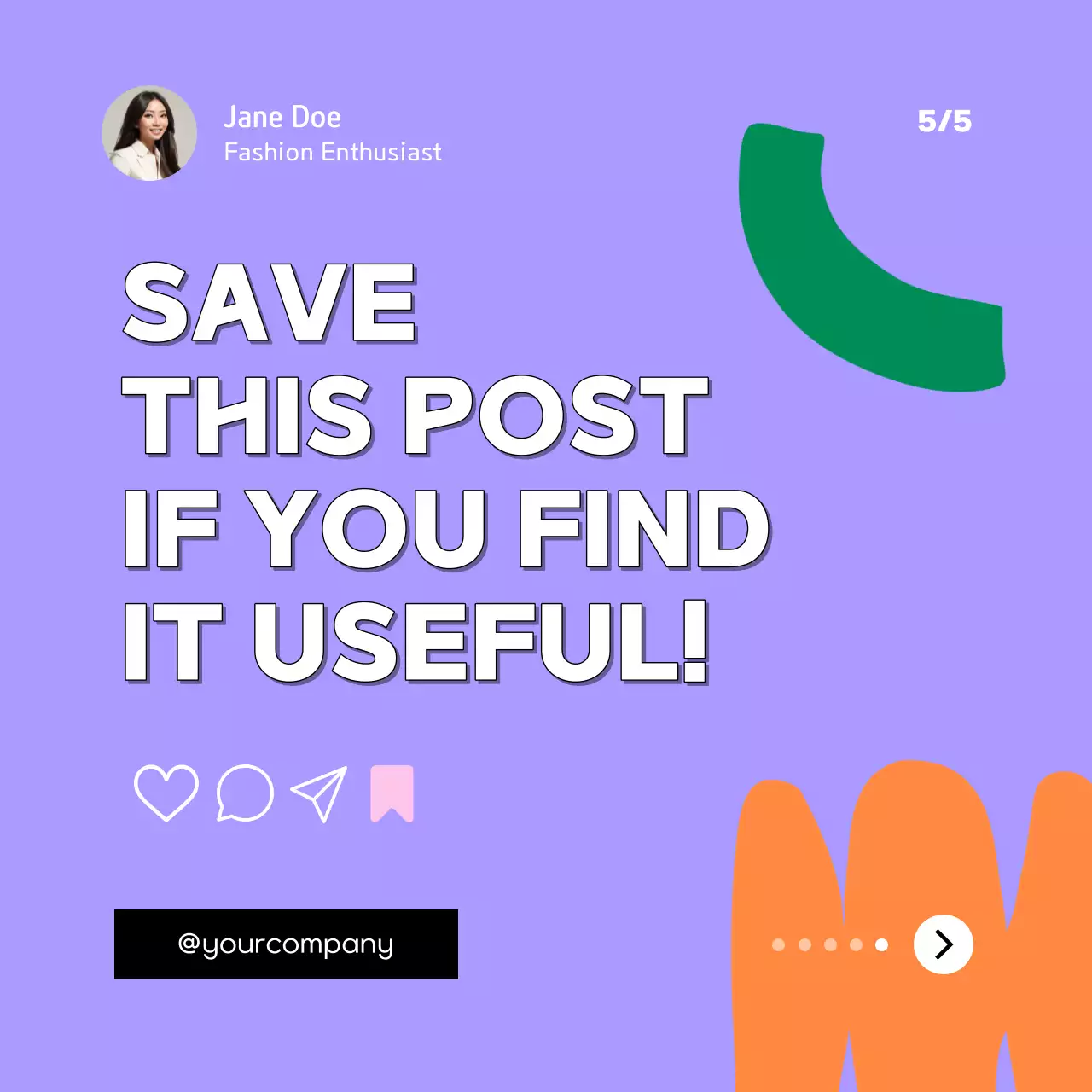 Purple Modern Sneaker Guide Social Media Post