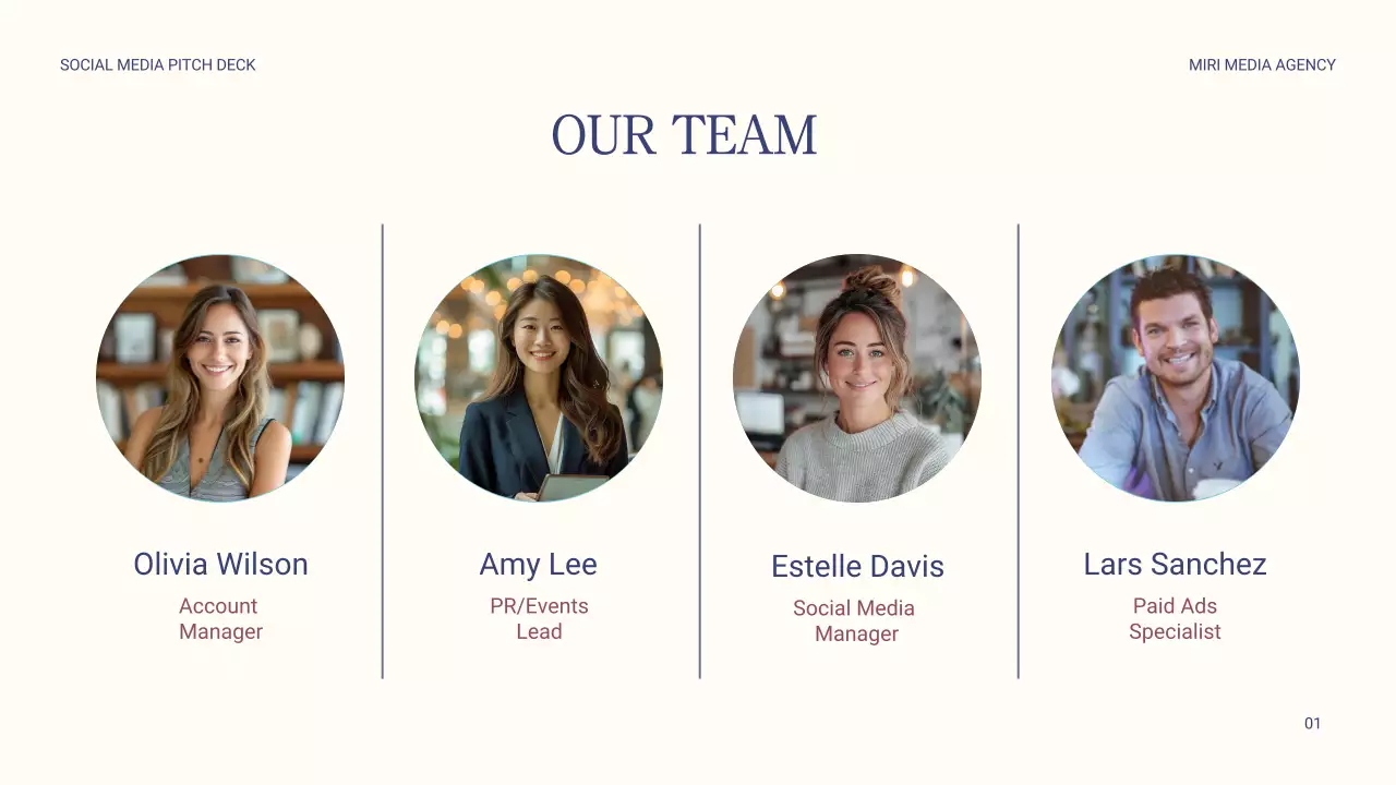 베이지 및 블루 심플 마케팅 보고서 전략