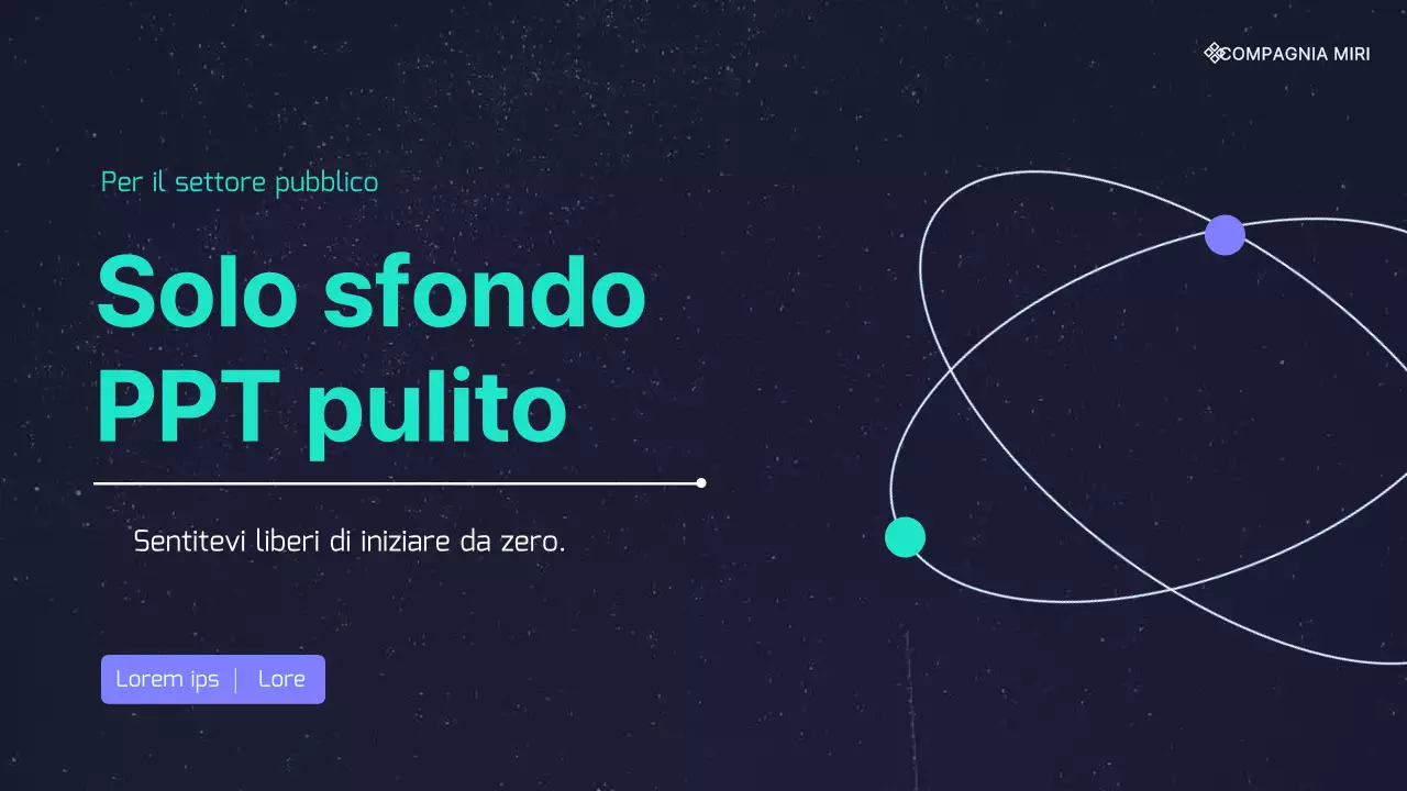 Materiale per riunioni con un semplice sfondo viola e menta