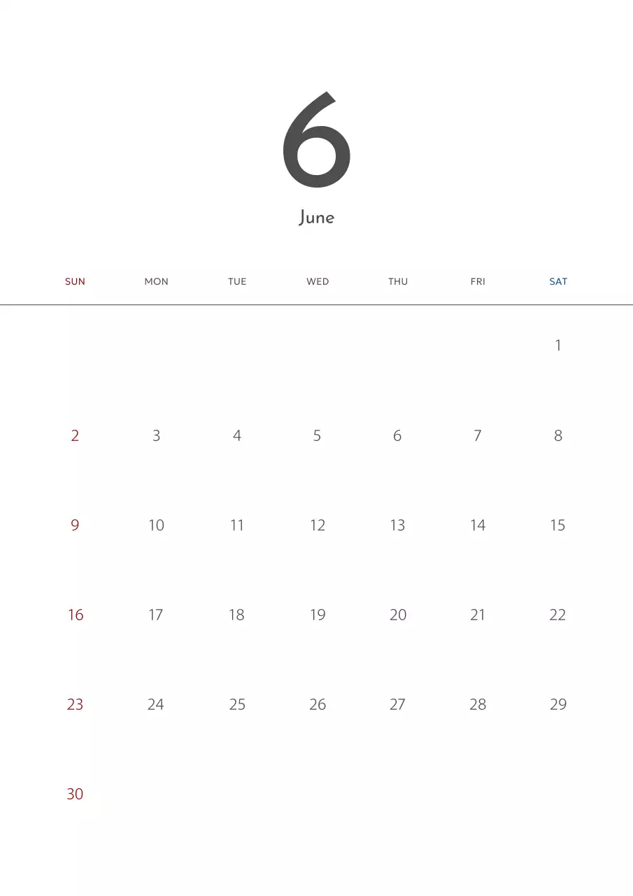 白 シンプル カレンダー スケジュール ポスター