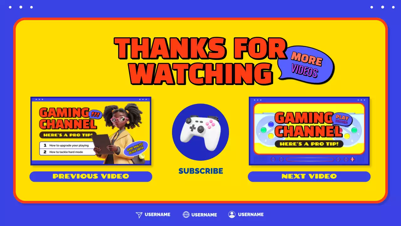 Yellow Retro Gaming Vlog YouTube Thumbnail