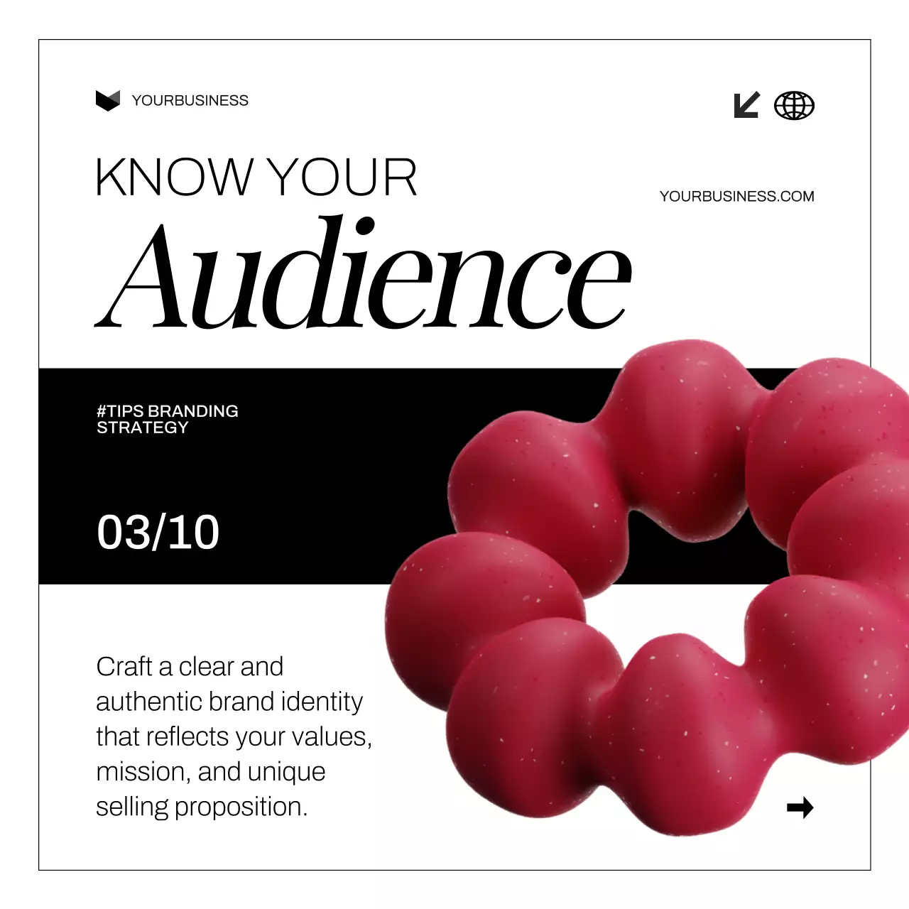 Red Modern Branding Promotion Social Media Post