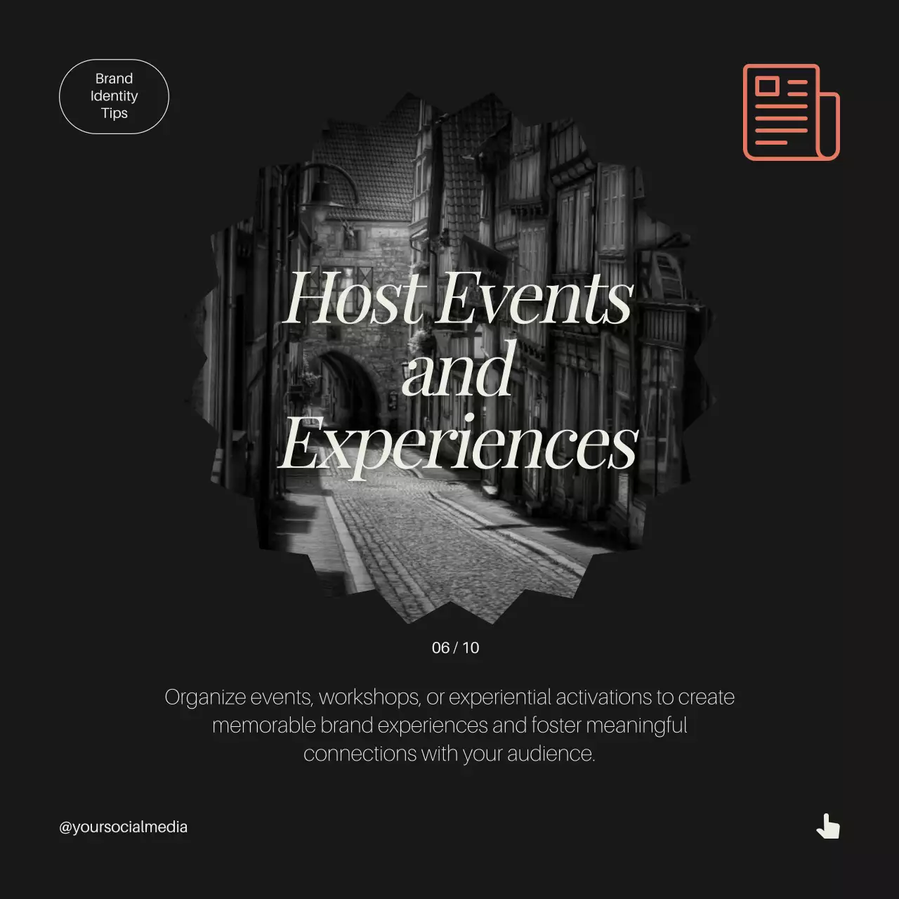 Black Elegant Brand Guide Social Media Post