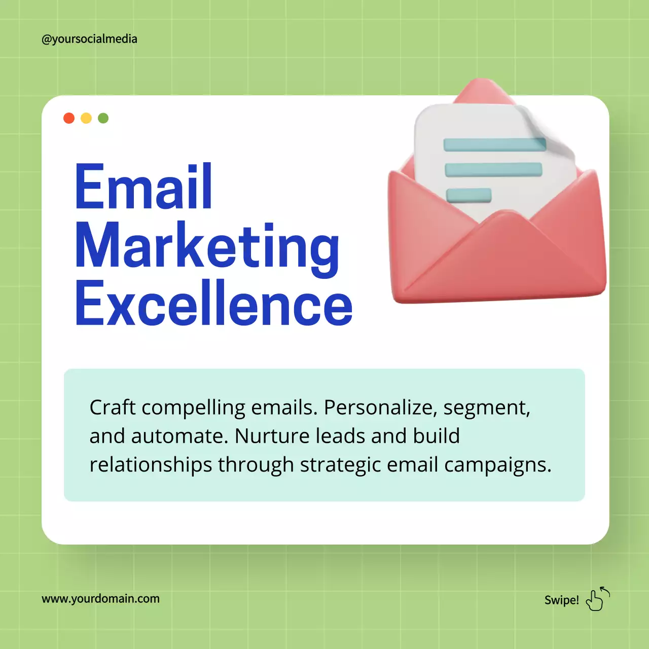 Green Modern Digital Marketing Guide Social Media Post