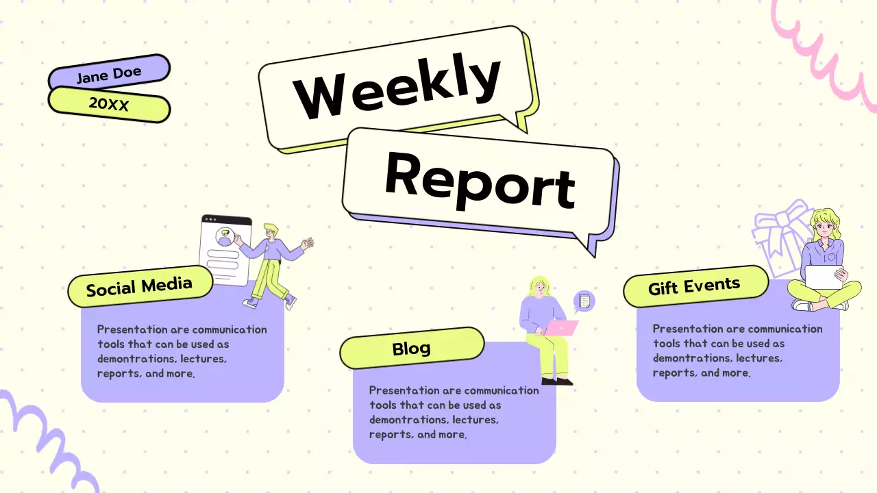 퍼플 플레이풀 마케팅 프리젠테이션