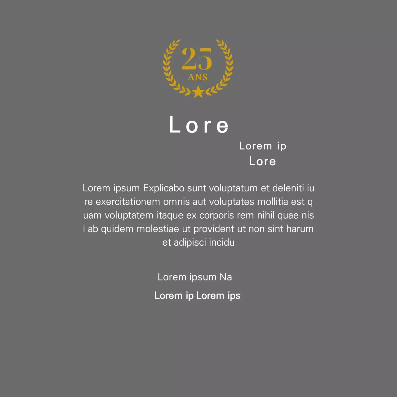 Plaque de longévité avec lauriers dorés