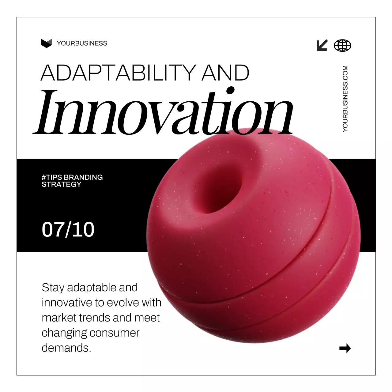 Red Modern Branding Promotion Social Media Post