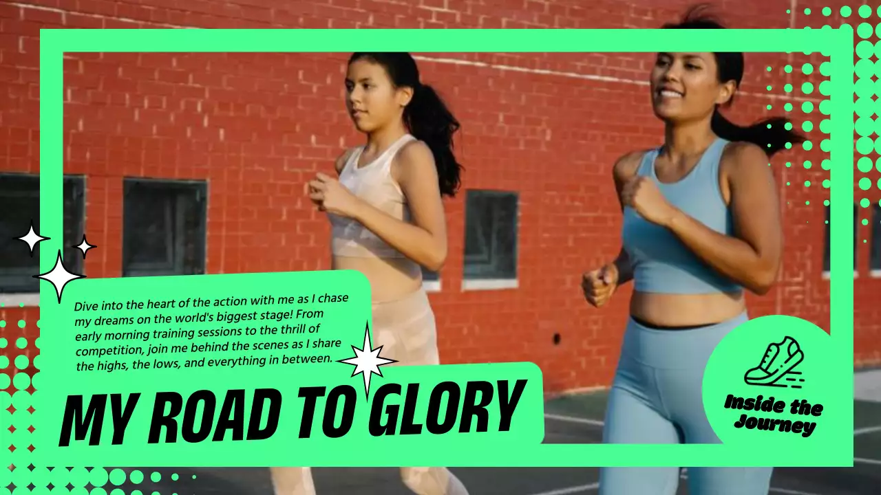 Thumbnail YouTube Vlog Kebugaran Modern Hijau