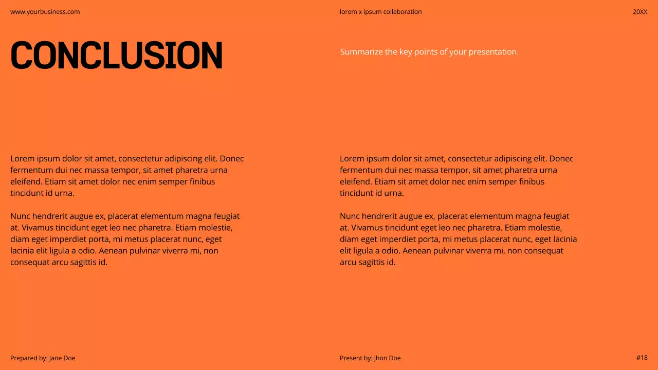 Orange Modern Business Pitch Presentation